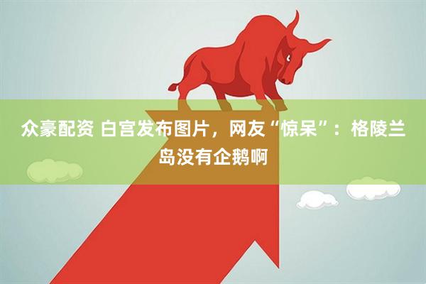 众豪配资 白宫发布图片，网友“惊呆”：格陵兰岛没有企鹅啊